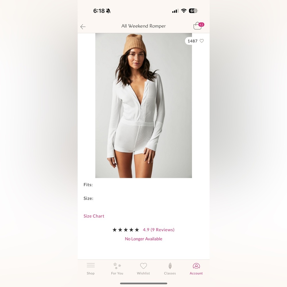 Free People Intimately Plum Top
All Weekend Romper